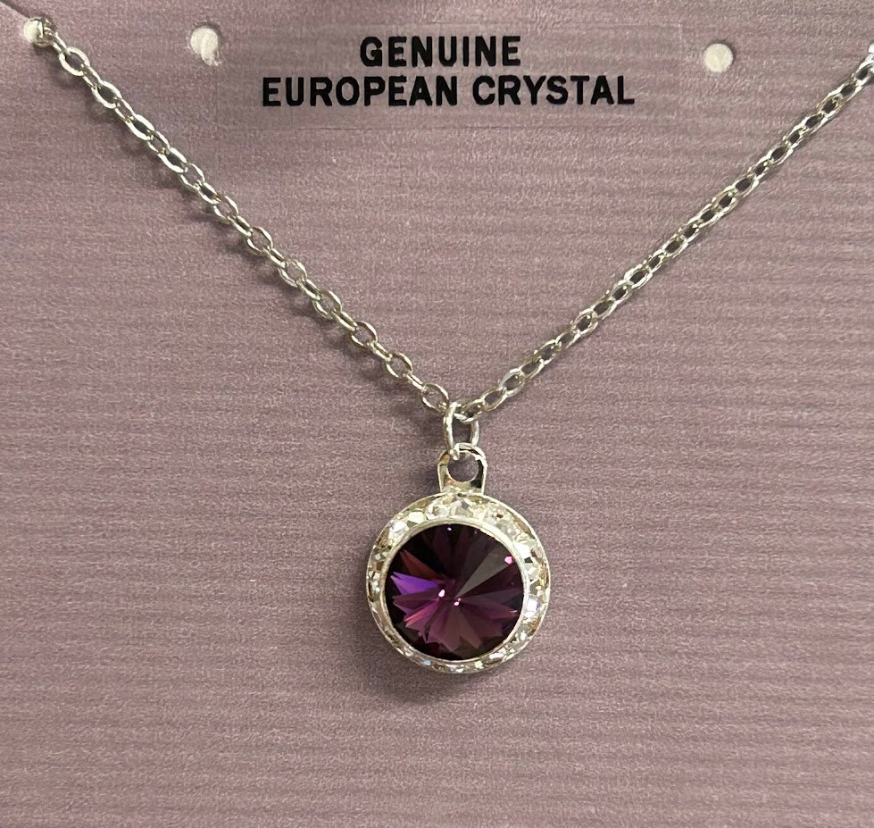 feb birthstone necklace
