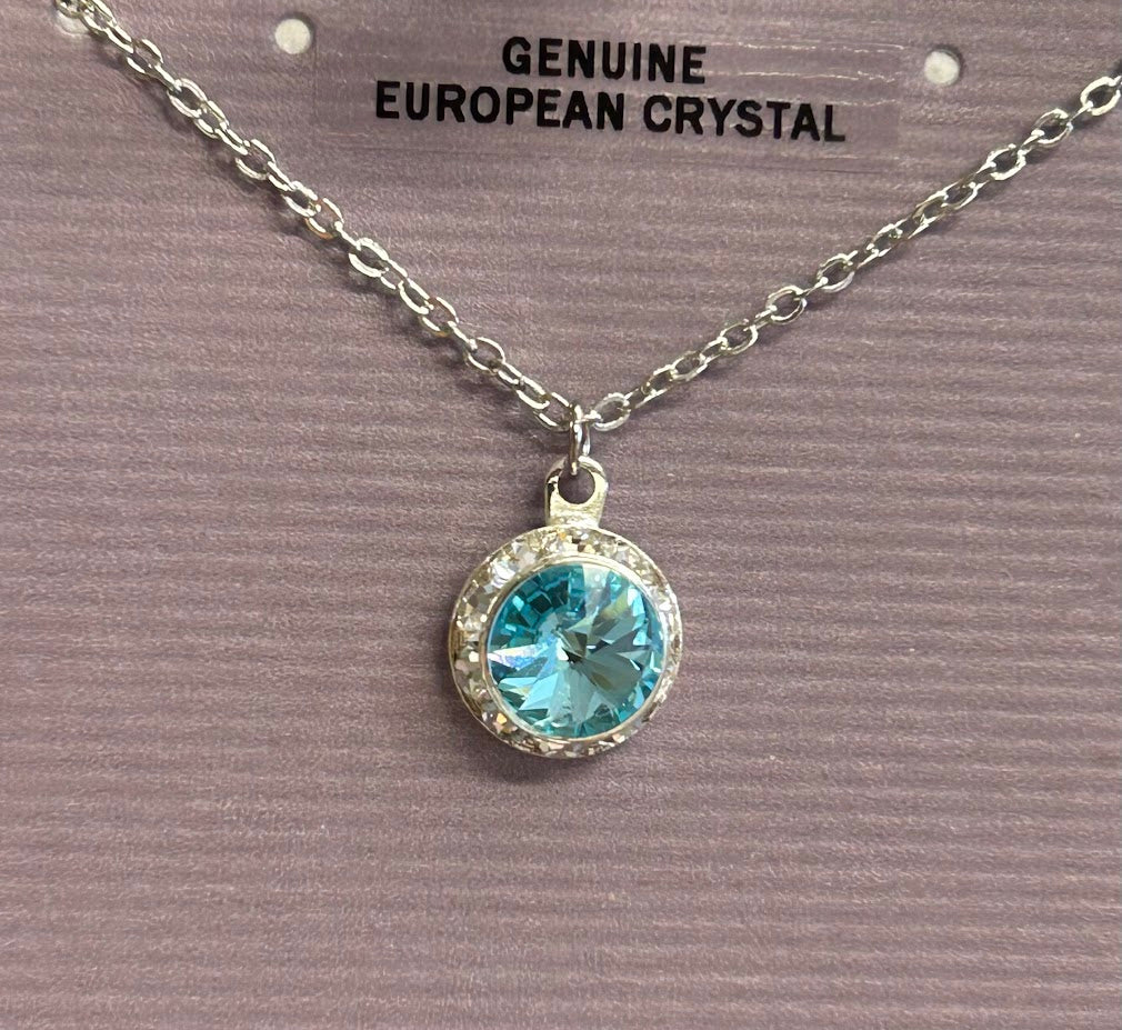 march birthstone necklace
