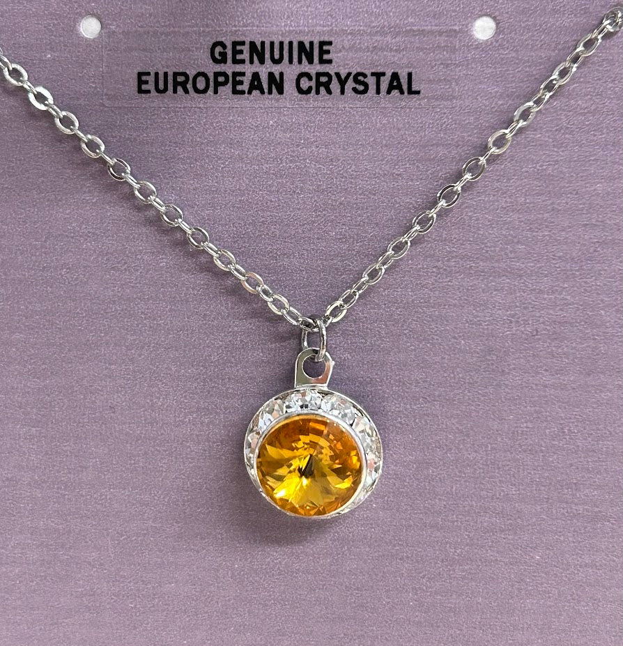 november birthstone necklace