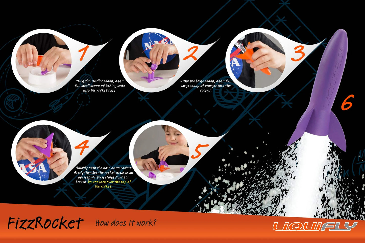 Fizz rocket instruction