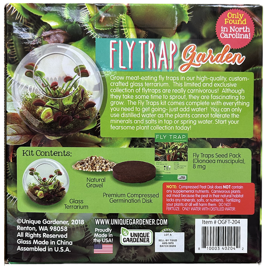 Fly trap garden box back