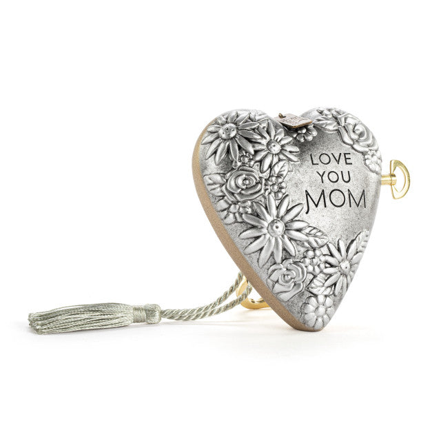 metal musical heart side view