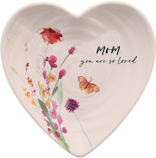 Mom 4.5" Keepsake Dish - "Mom, You Are So Loved."