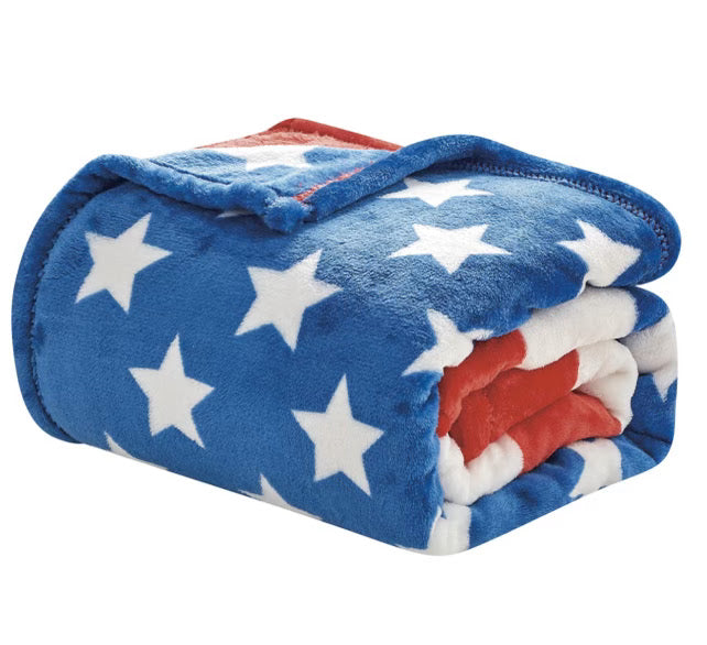 USA flag blanket folded