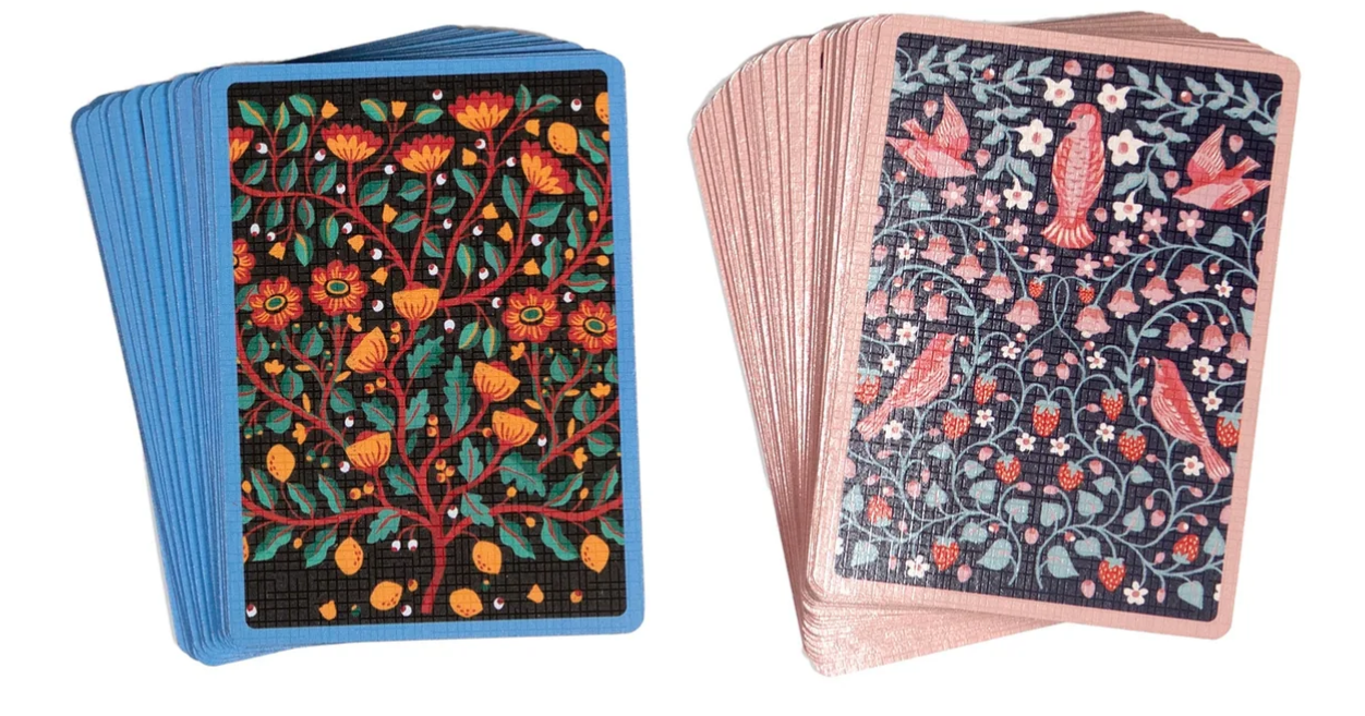 Birds & Flowers Playing Cards