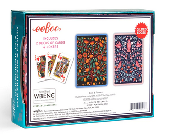 Birds & Flowers Playing Cards