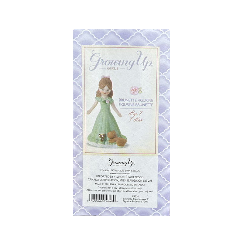 Growing up Girl Brunette Age 07
