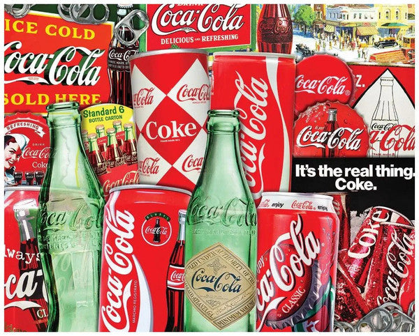 Puzzle image of different Coca Cola Items