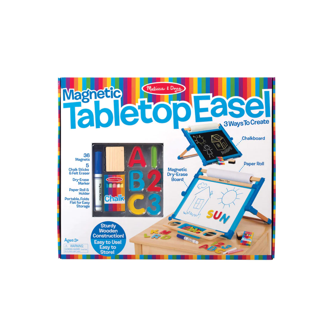 Melissa & Doug Double-Sided Tabletop Easel
