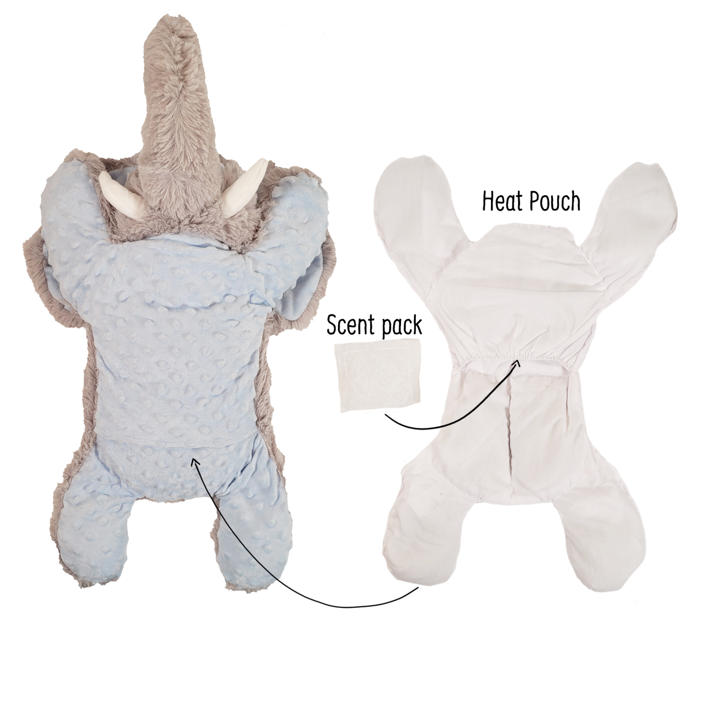 elephant with pouch removed