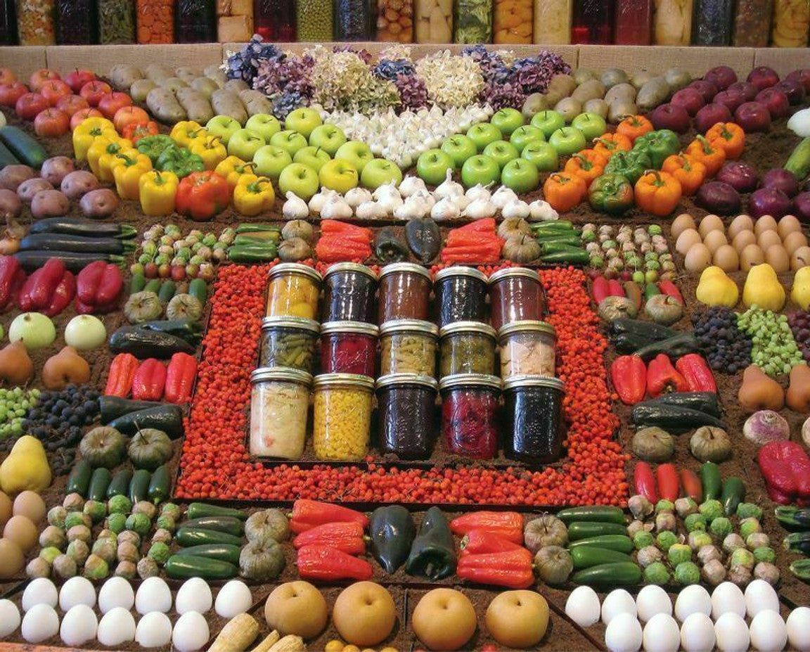 Puzzle image of produce products