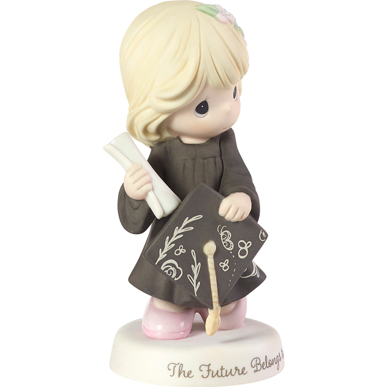 girl graduate figurine side
