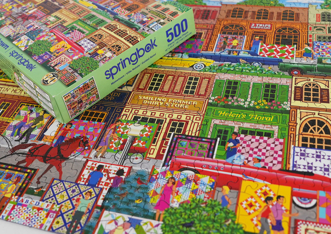 Hometown puzzle and box