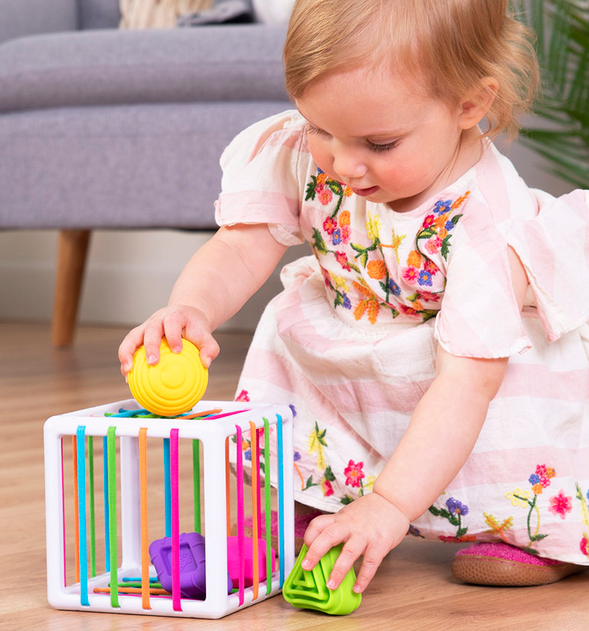 child playing with InnyBin