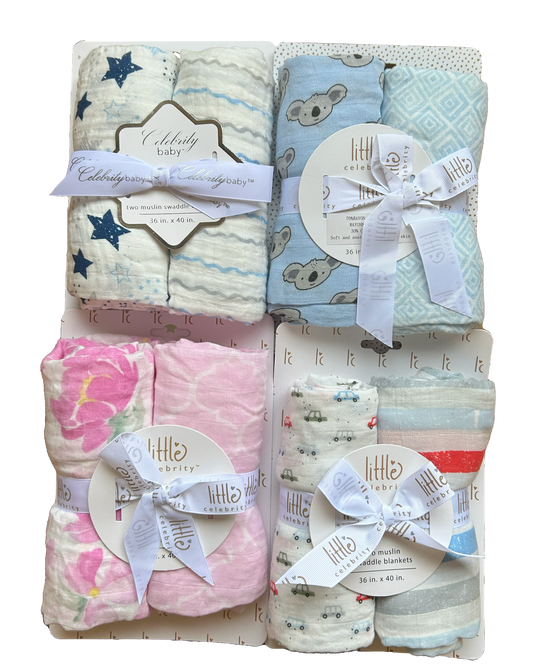 collection of baby blankets