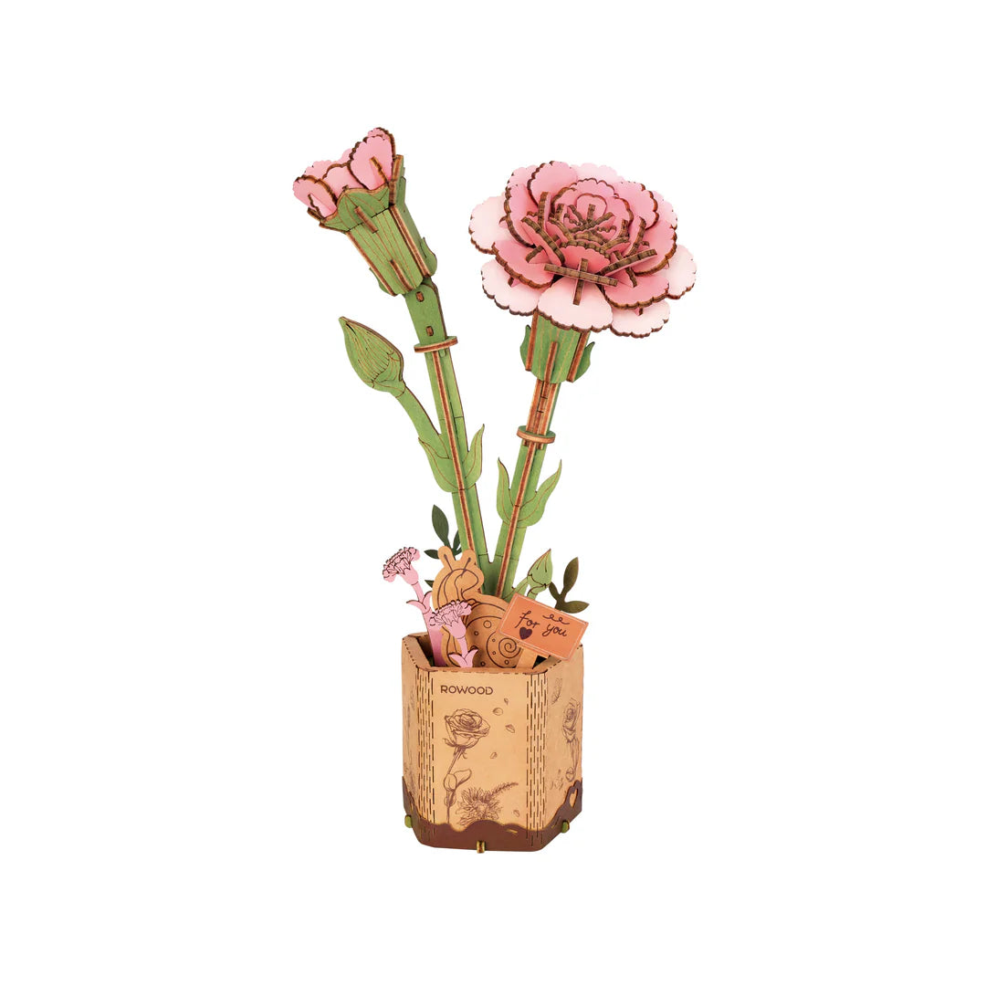 wooden flower puzzle