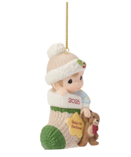Precious Moments Dated 2026 Baby Boy Hanging Ornament