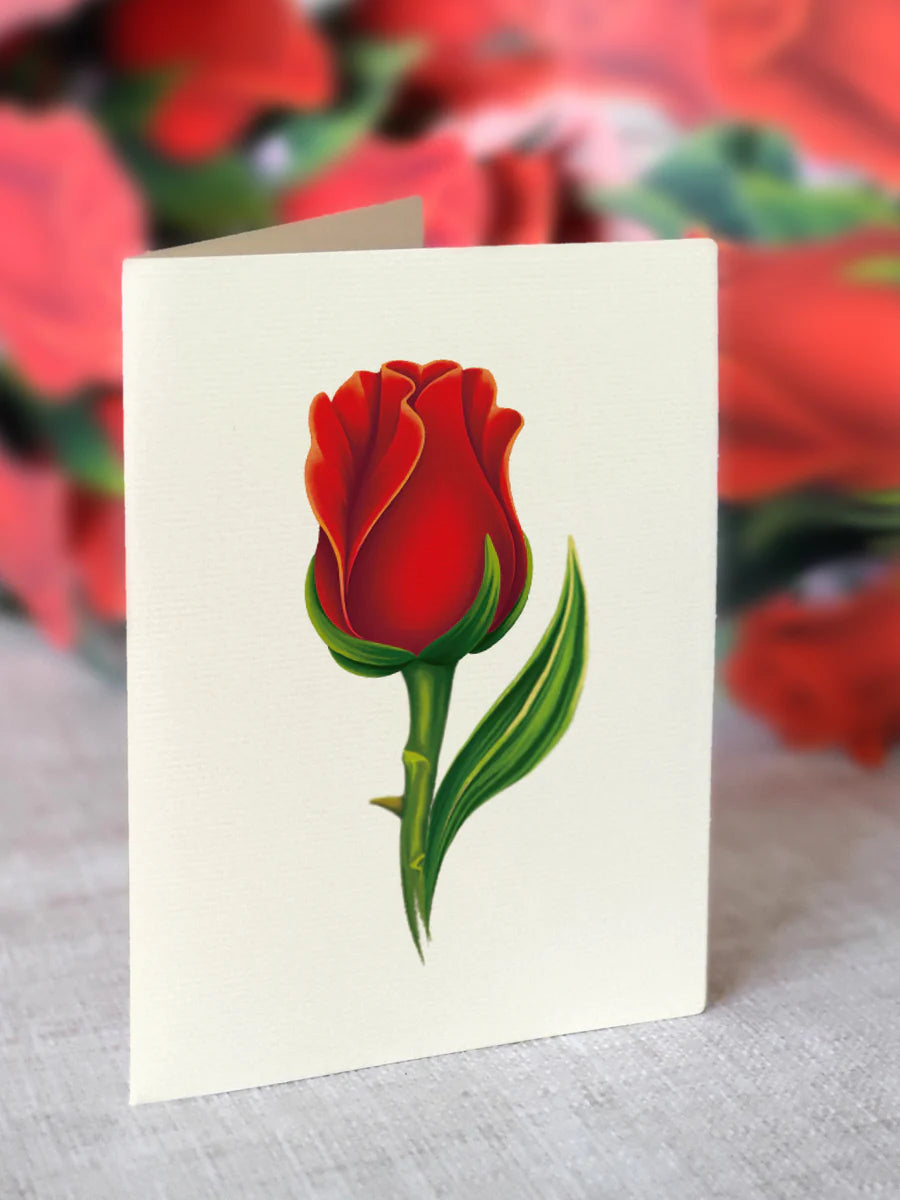Red Roses Pop-up Bouquet Card