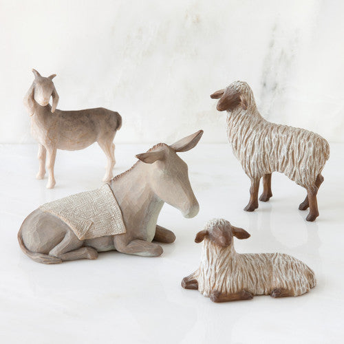 Willow Tree Sheltering Animals for the Holy Family