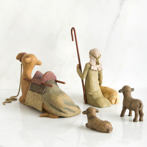 Willow Tree Nativity Shepherd and Stable Animals