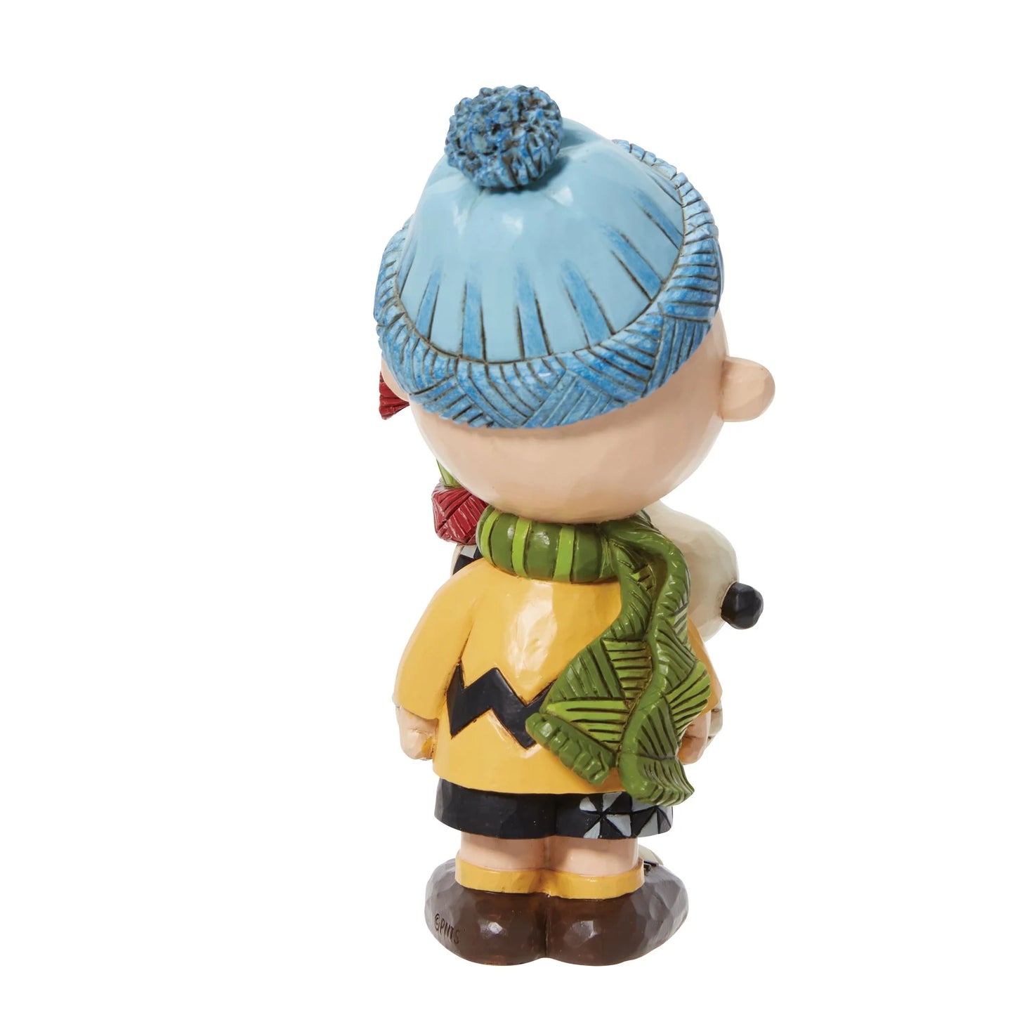 snoopy and charlie figurine back