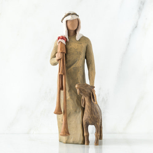 Willow Tree Zampognaro Figurine, Shepherd With Bagpipe