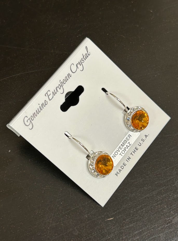 november birthstone earrings