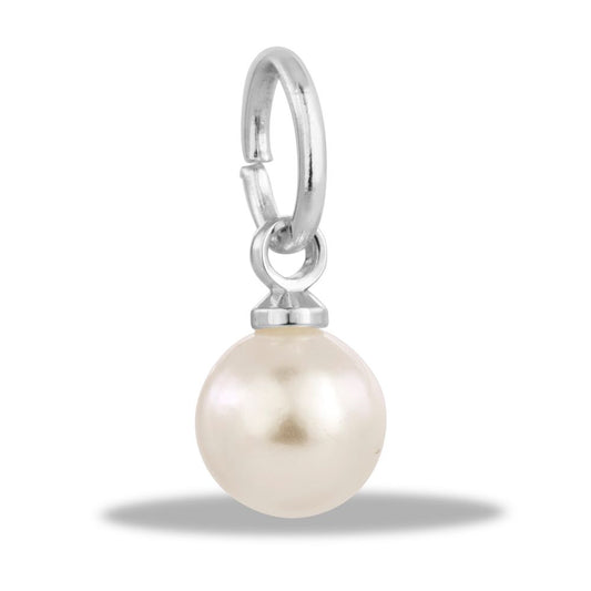 Simple pearl dangle charm from Davinci Beads