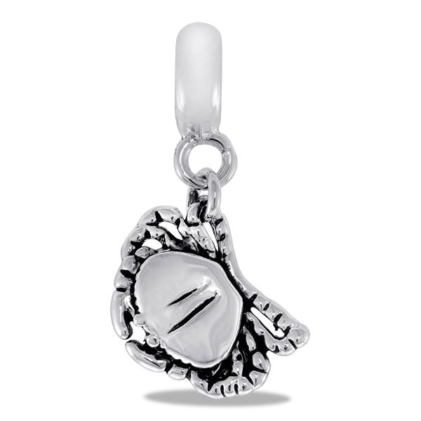 silver crab charm