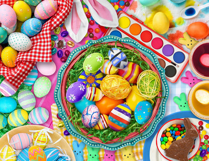 puzzle image of Easter items
