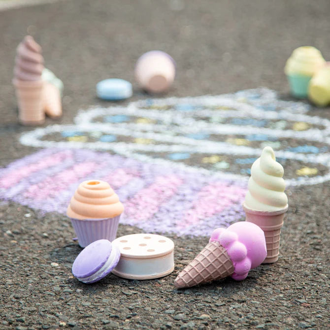 chalk and drawing