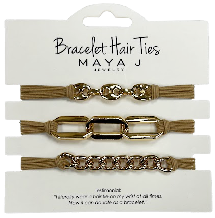 Bracelet Hair Ties- Style: Chain Link