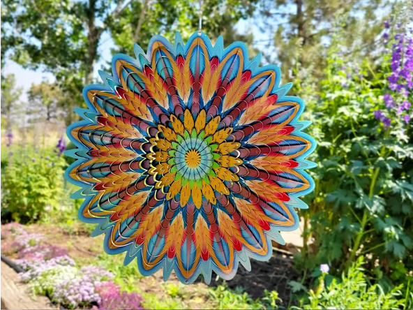 wind spinner outside