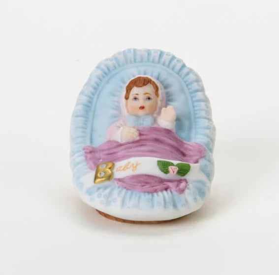 Brunette new born figurine