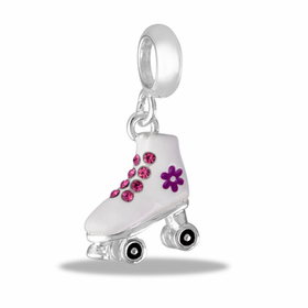 Davinci Beads White Rollerskate Dangle – Hallmark