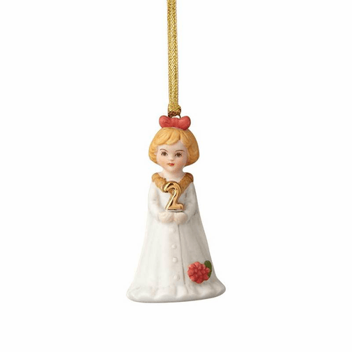 blonde age 2 girl ornament