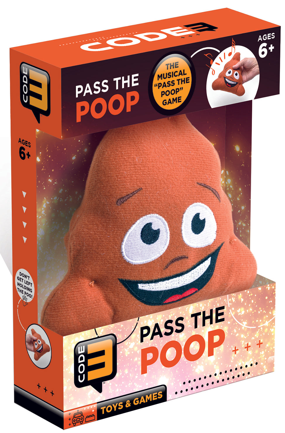 EUC Cardinal Games Pass The Poop 2+ Players Ages 3+ Plush Fun