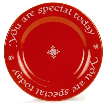 red plate