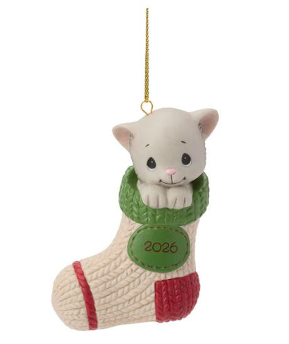 Precious Moments Dated 2026 Cat Hanging Ornament