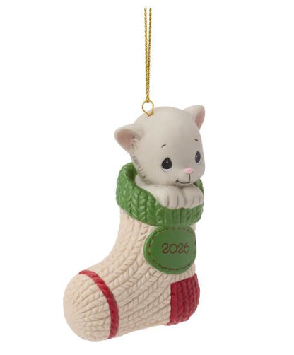 Precious Moments Dated 2026 Cat Hanging Ornament