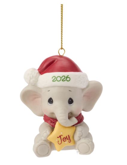 Precious Moments Dated 2026 Elephant Hanging Ornament