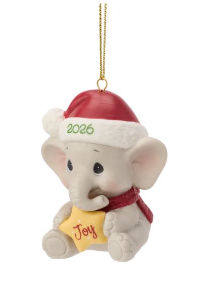 Precious Moments Dated 2026 Elephant Hanging Ornament