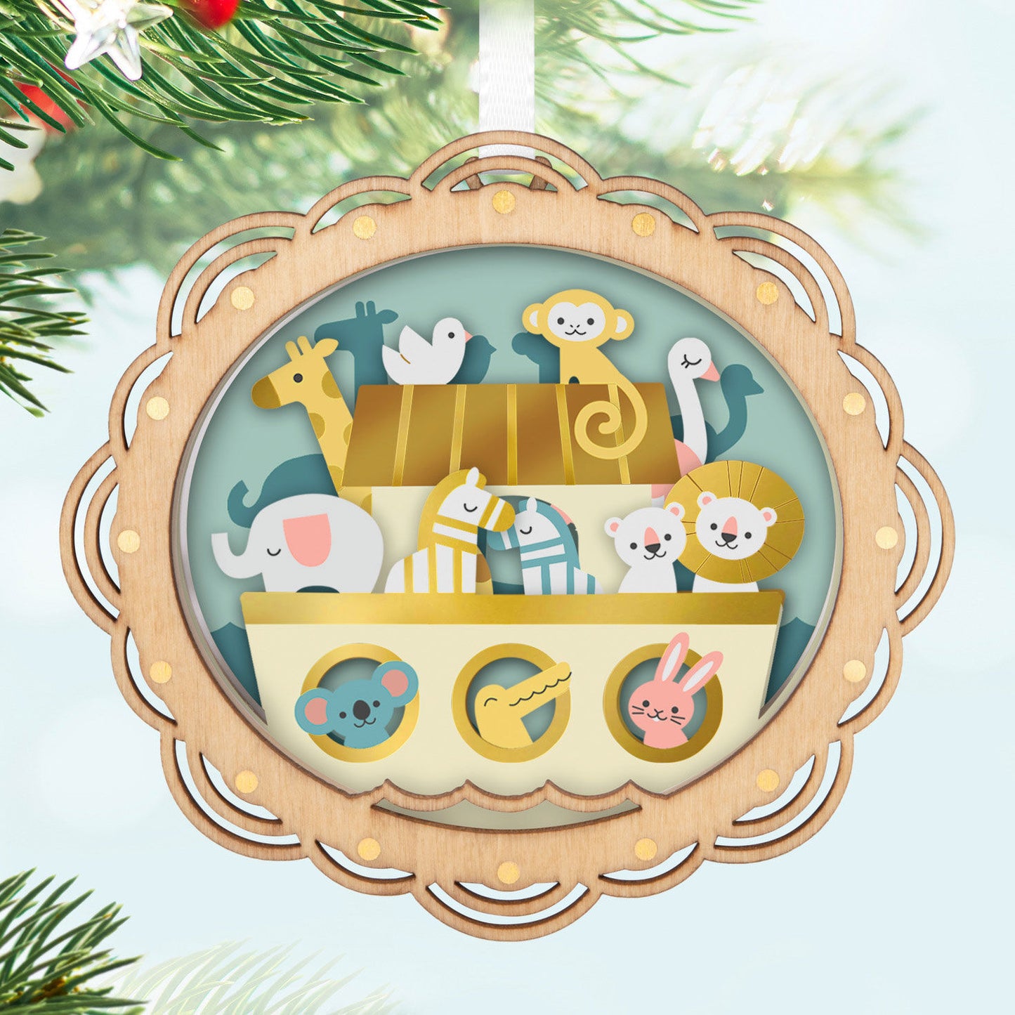 Noah's Ark Papercraft Ornament