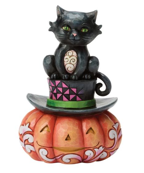 Jim Shore Black Cat on Top Hat