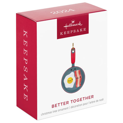 Mini Better Together Bacon and Eggs Ornament, 1.38"