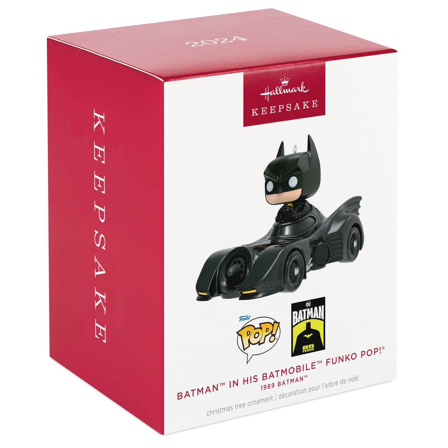 DC™ 1989 Batman™ in His Batmobile™ Funko POP!® Ornament