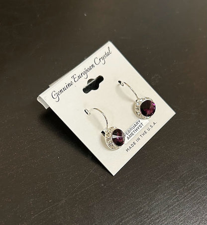 february birthstone earrings