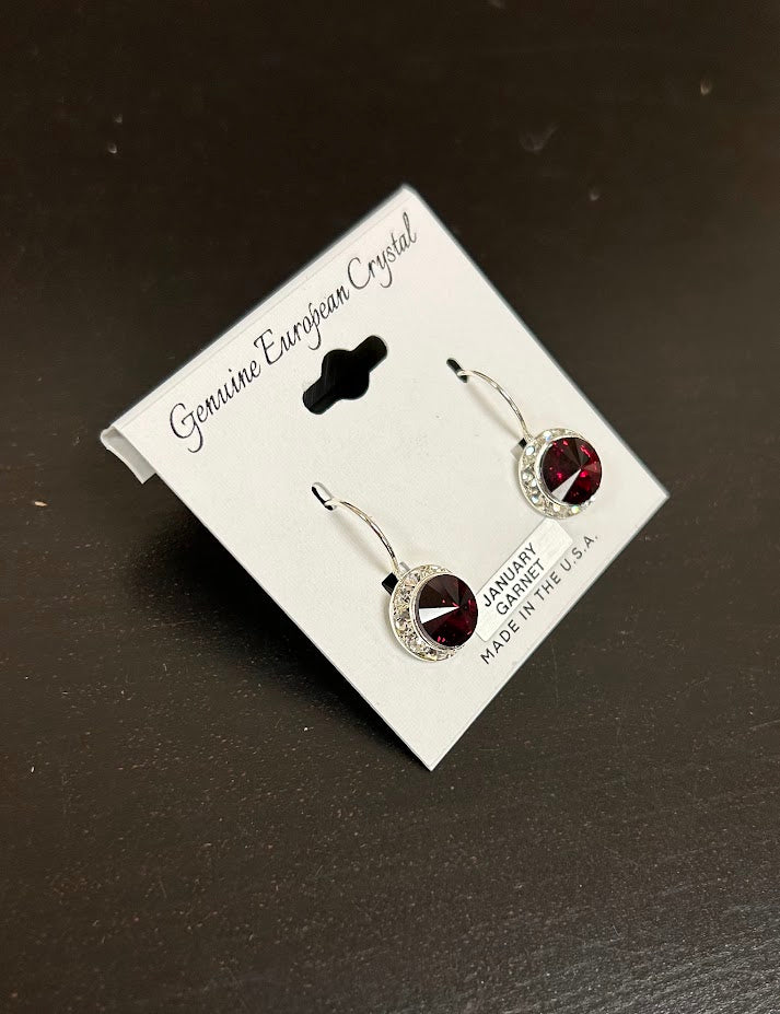 january birthstone earrings