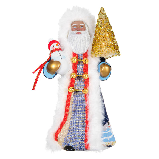 Black Father Christmas Ornament