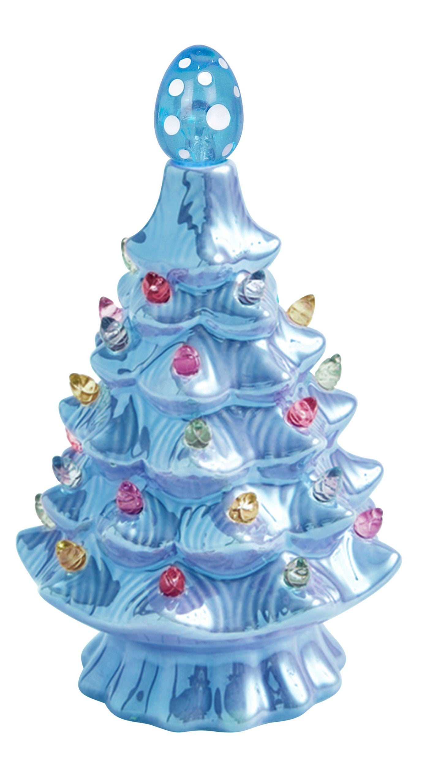 Hallmark Led Tree Blue Ceramic Lighted Tree Vintage Ceramic Lighted Christmas Tree 12